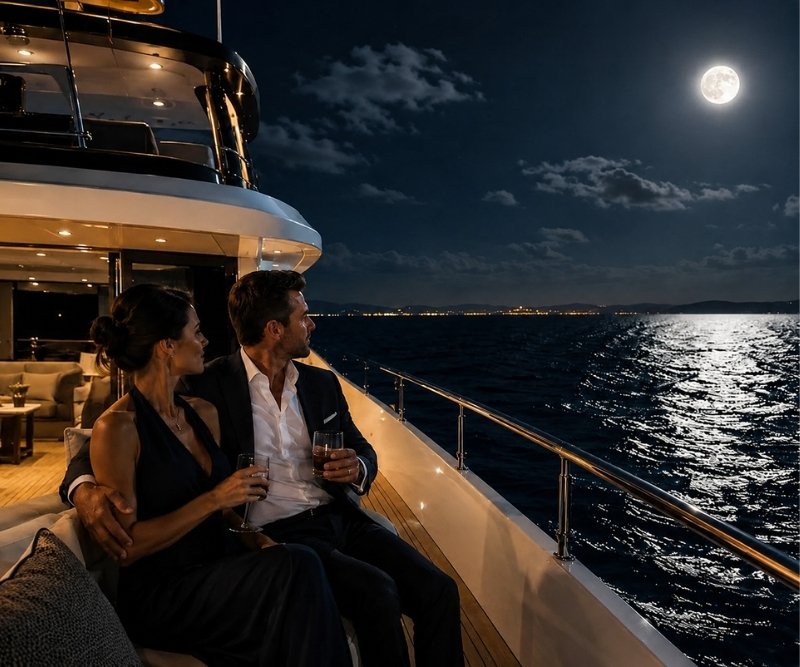 Crociere di notte a bordo